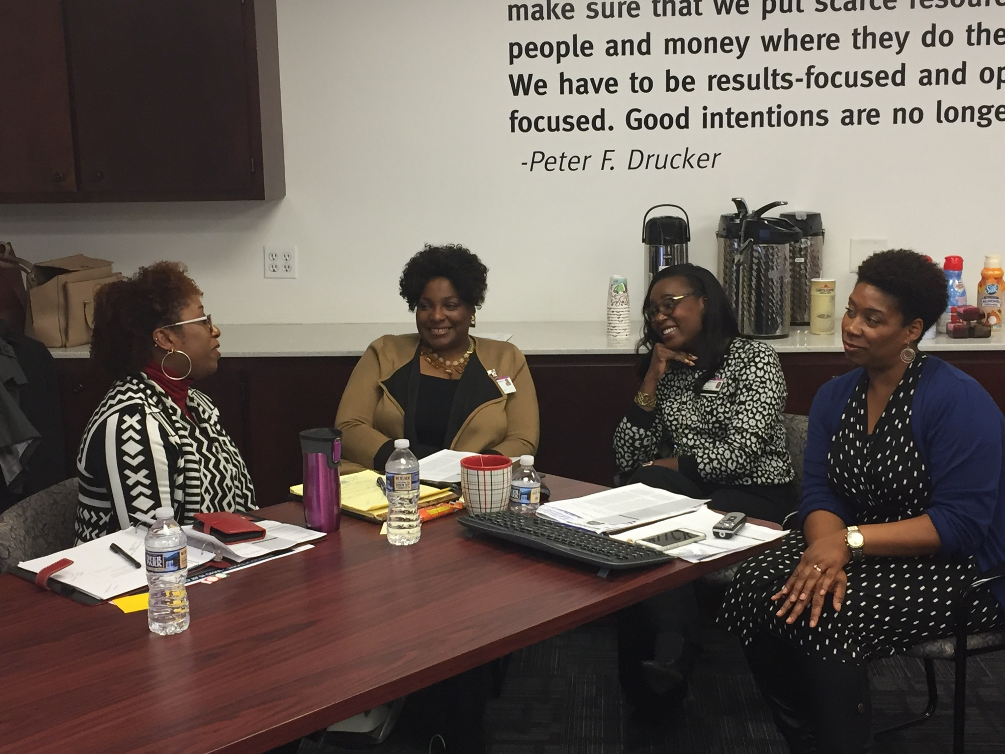 ( L to R) Shawn Edwards, The Citadel; Toni Flowers, Roper St. Francis; Kimberly Butler-Willis, Roper St. Francis; Kellye McKenzie, Trident United Way