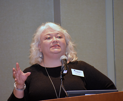 Shelli Quenga of The Palmetto Project gives a breakout session on access to care and the state of health insurance in South Carolina.