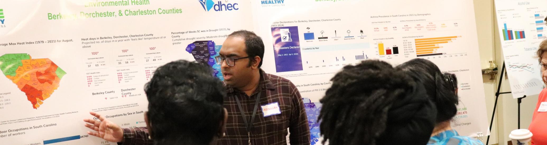 DHEC epidemiologist gives presentation of the status of environmental health in the Tri-County