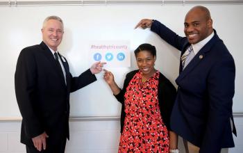 L to R: Mark Dixon, Roper St. Francis; Kellye McKenzie, Trident United Way; Anton Gunn, Medical University of South Carolina