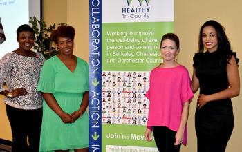 Kim Butler-Willis, Roper St. Francis; Kellye McKenzie, Trident United Way; Brandi Ellison Women's Rights and Empowerment Network; Ebony Hilton-Bucholz, MD, MUSC